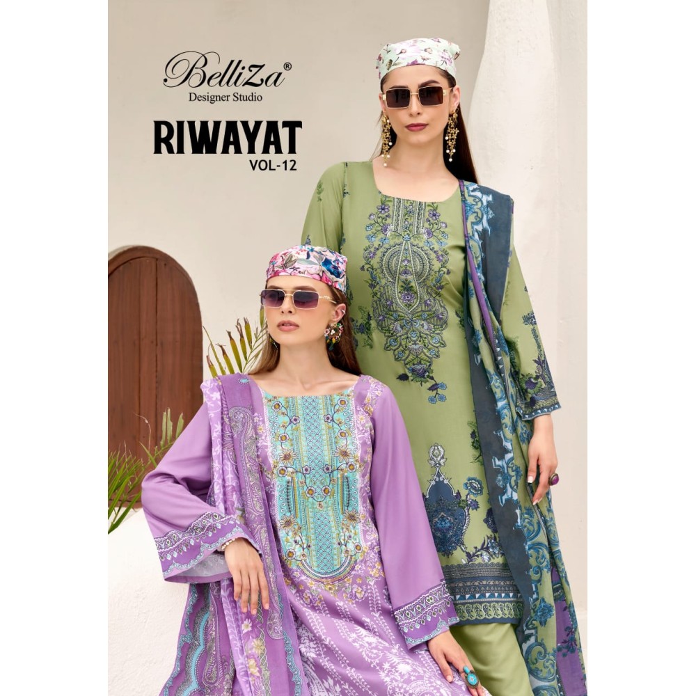 RIWAYAT VOL 12 BELLIZA (Cotton Dupatta)