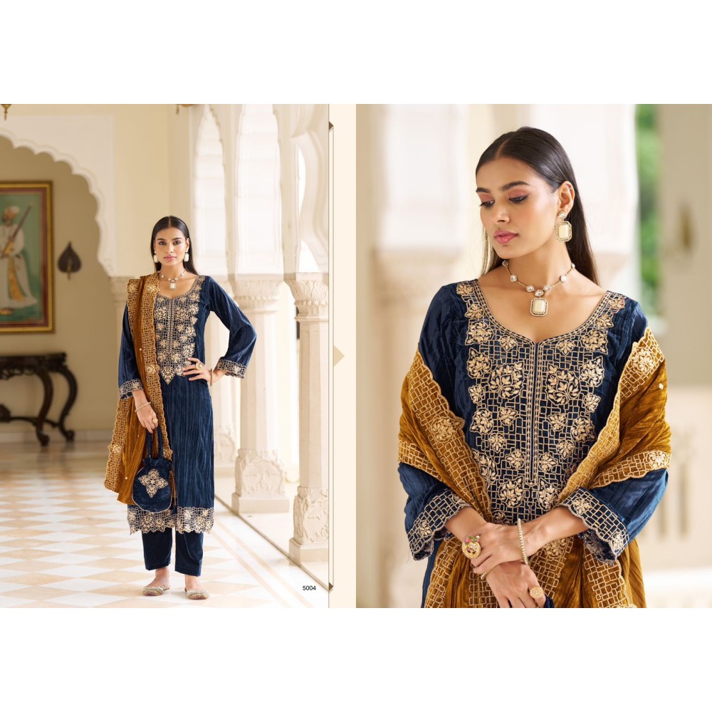 RIYASAT GOLD VELVET RK GOLD (Winter Collection)