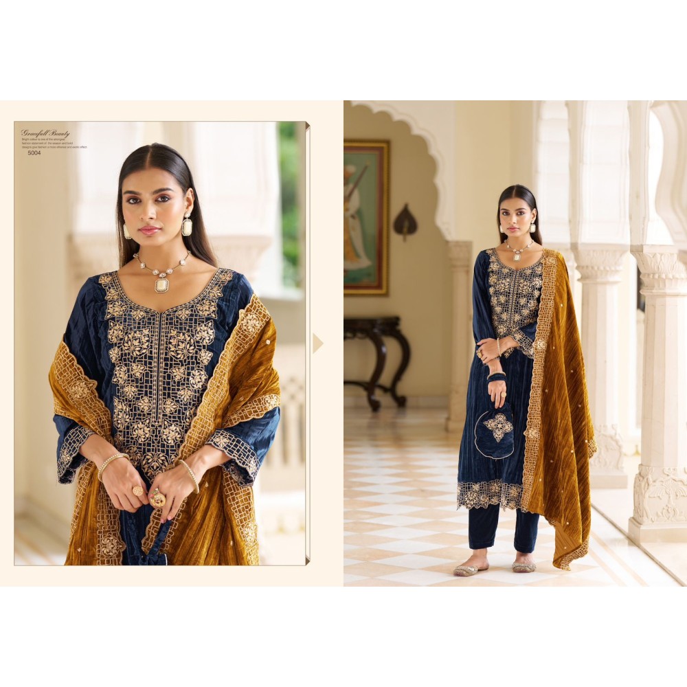 RIYASAT GOLD VELVET RK GOLD (Winter Collection)
