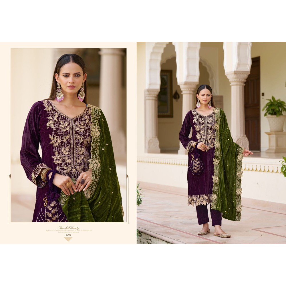 RIYASAT GOLD VELVET RK GOLD (Winter Collection)