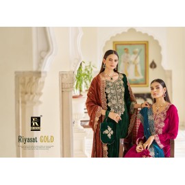 RIYASAT GOLD VELVET RK GOLD (Winter Collection)