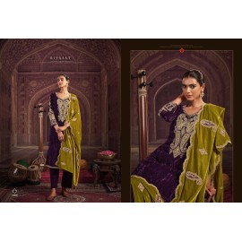 RIYASAT VOL 2 VELVET RK GOLD (Winter Collection)