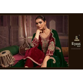 RIYASAT VOL 2 VELVET RK GOLD (Winter Collection)