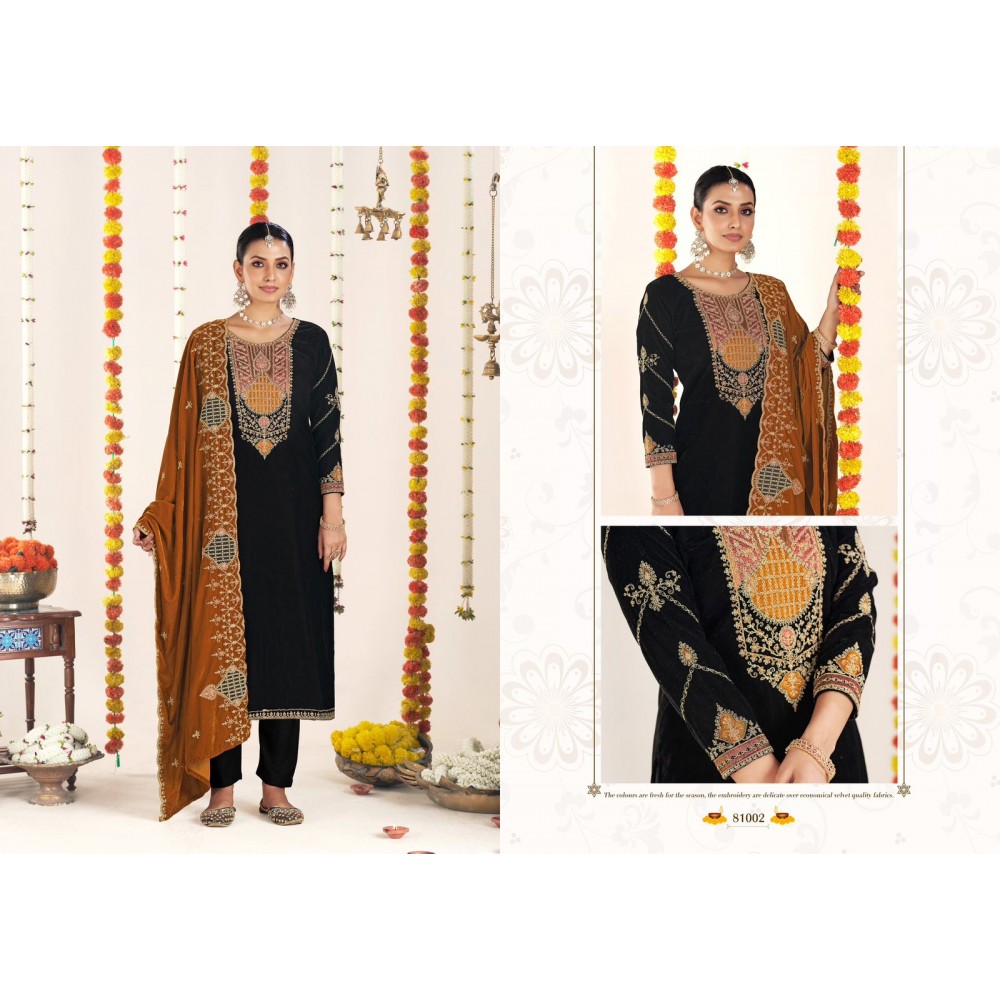 RIYASAT VOL 3  VALVET RK GOLD (Winter Collection)