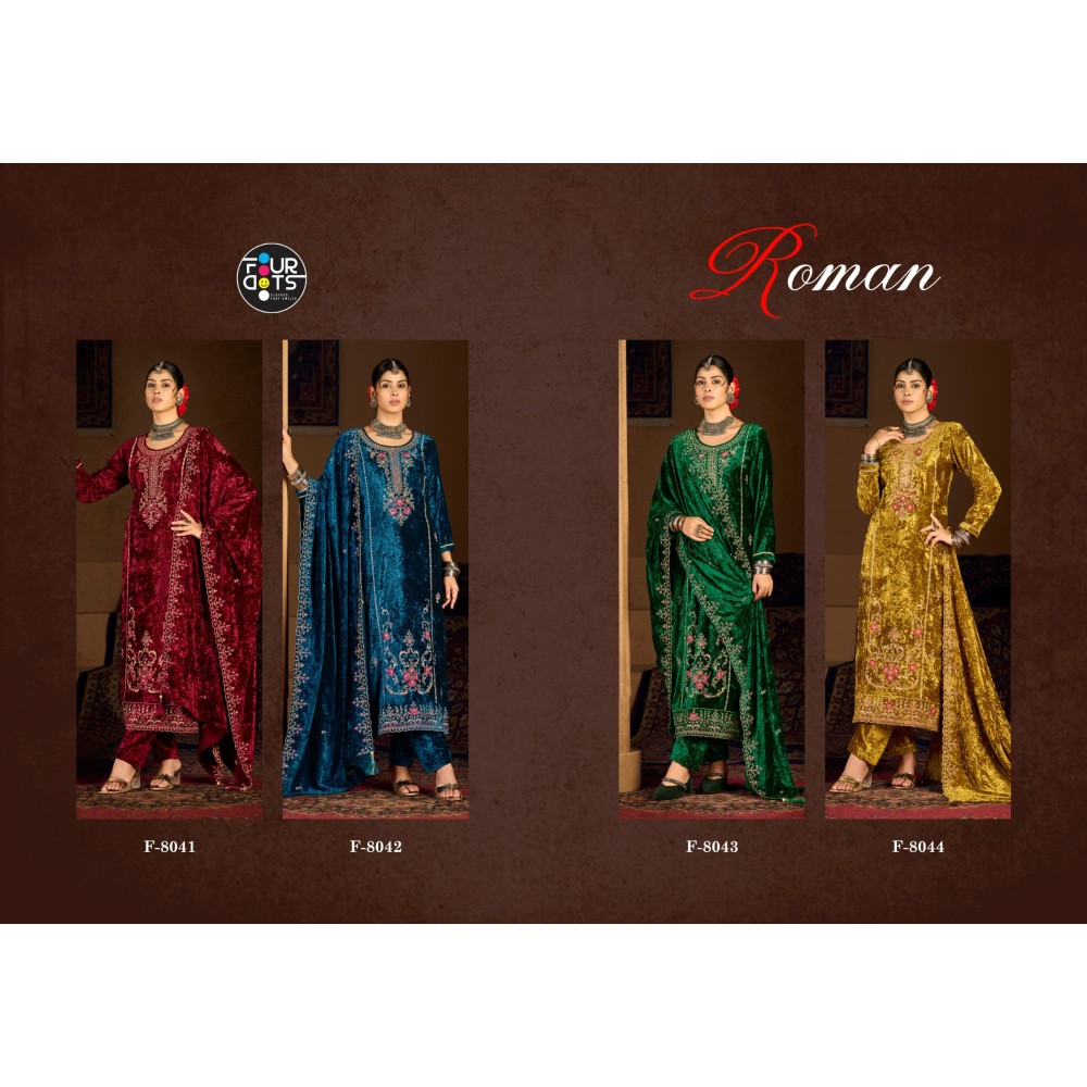 ROMAN VELVET FOURDOTS (winter Collection)