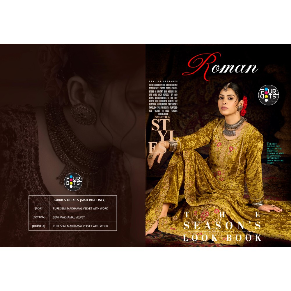 ROMAN VELVET FOURDOTS (winter Collection)