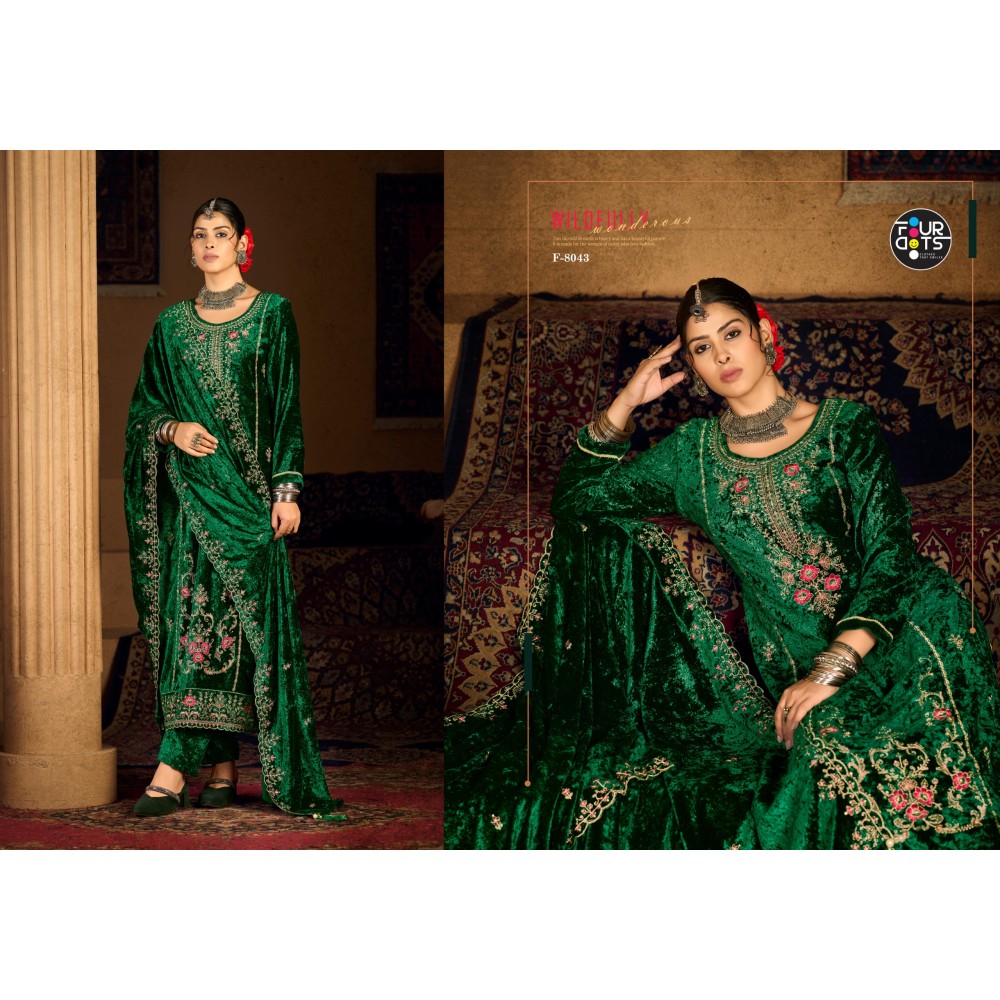 ROMAN VELVET FOURDOTS (winter Collection)