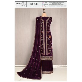 ROSE VELVET MUMTAZ ARTS (winter Collection)