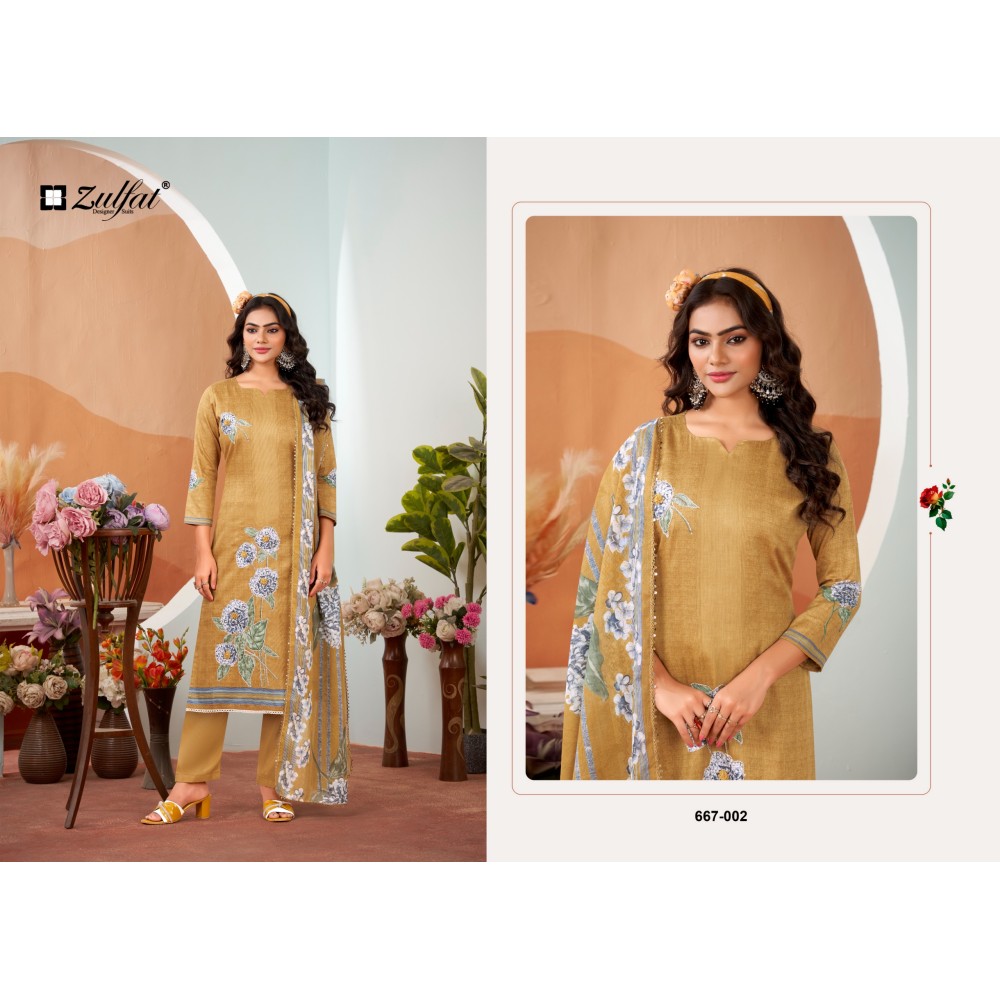 ROSHNI ZULFAT (Cotton Dupatta)