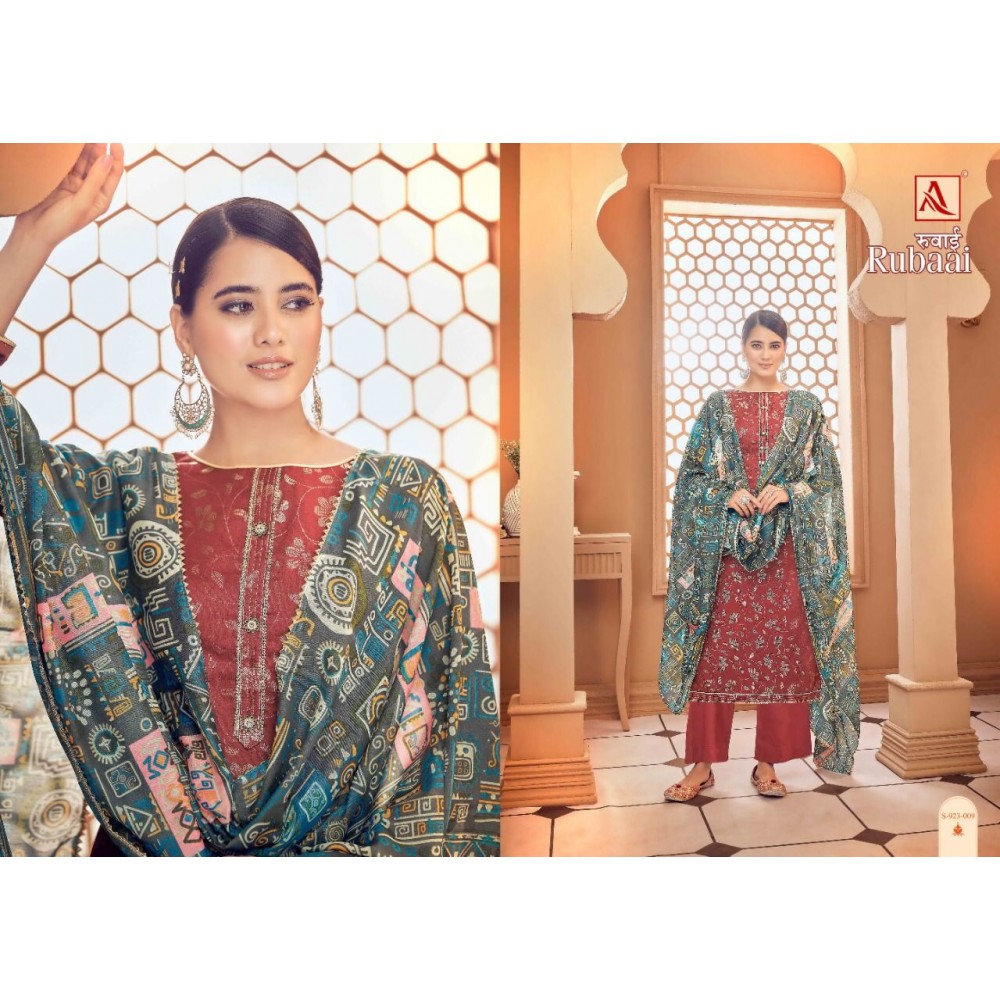 RUBAAI ALOK SUITS (Cotton Dupatta)