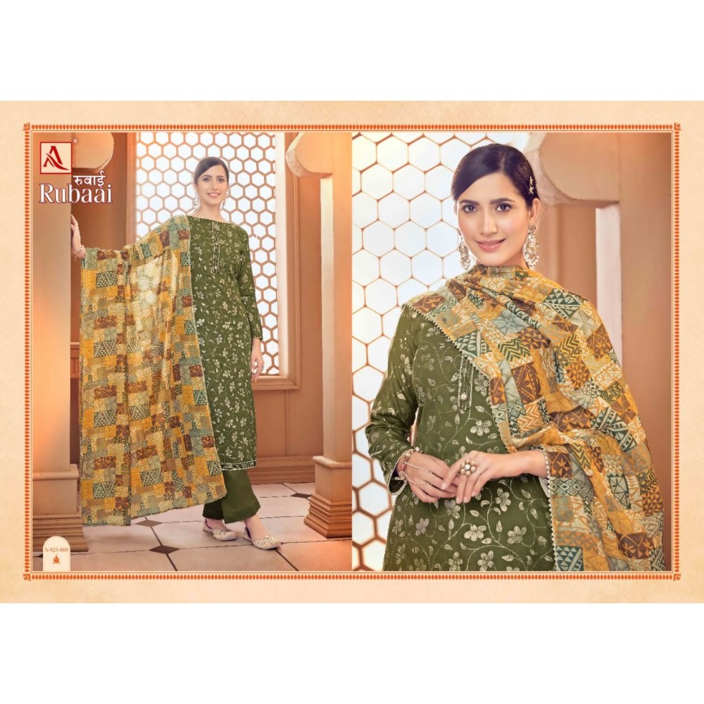 RUBAAI ALOK SUITS (Cotton Dupatta)