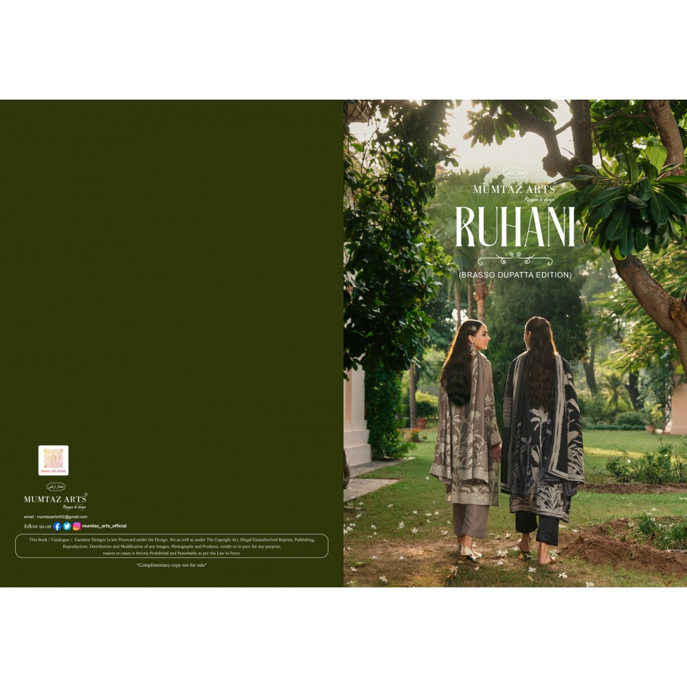 RUHANI BRASSO DUP MUMTAZ ARTS (Winter Collection)