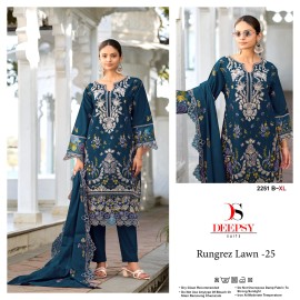 RUNGREZ LAWN 25 DEEPSY 2251 (cotton Dupatta)
