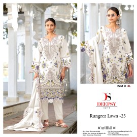 RUNGREZ LAWN 25 DEEPSY 2251 (cotton Dupatta)