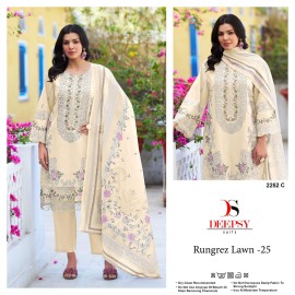 RUNGREZ LAWN 25 DEEPSY 2252 (cotton Dupatta)