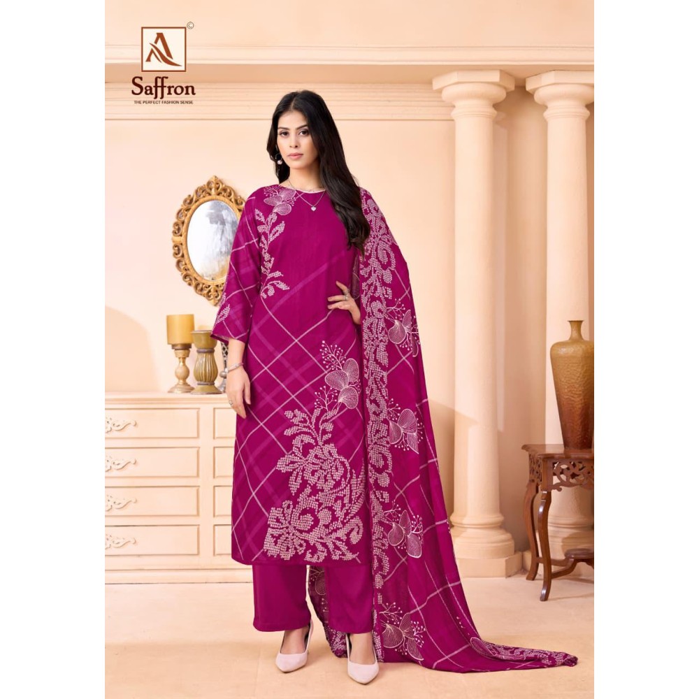 SAFFRON ALOK SUITS (Winter Collection)