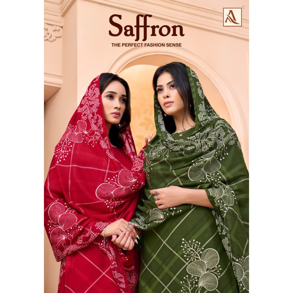 SAFFRON ALOK SUITS (Winter Collection)
