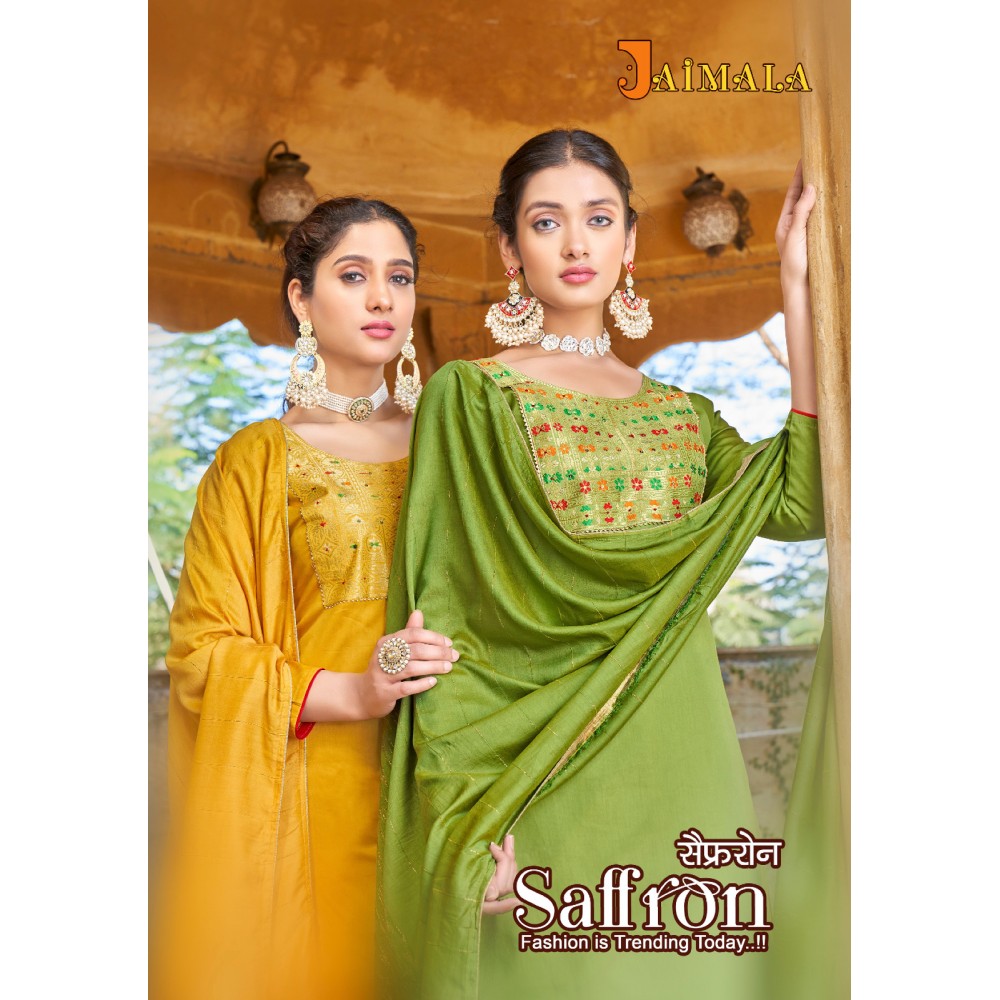 SAFFRON JAIMALA ALOK SUITS