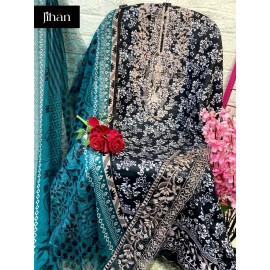 SAIRA LUXURY LAWN COLLECTION VOL1 JIHAN (Cotton Dupatta)