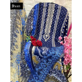 SAIRA LUXURY LAWN COLLECTION VOL1 JIHAN (Chiffon Dupatta)