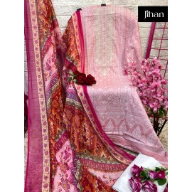 SAIRA LUXURY LAWN COLLECTION VOL1 JIHAN (Chiffon Dupatta)