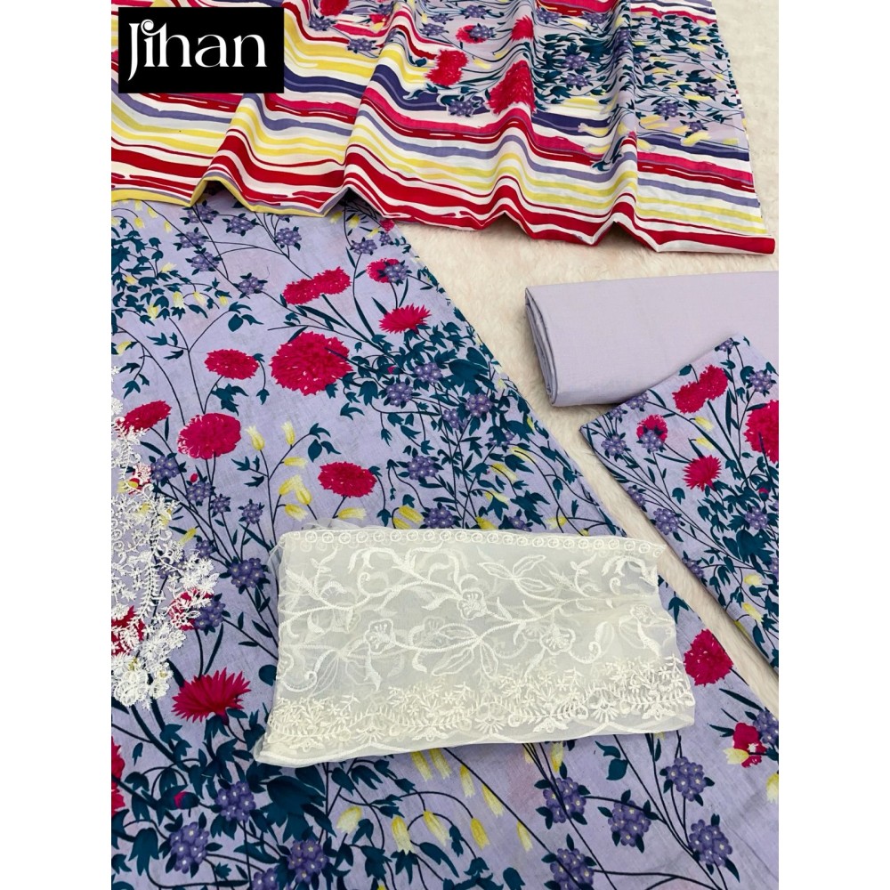 SAIRA LUXURY LAWN COLLECTION VOL2 JIHAN (Chiffon Dupatta)