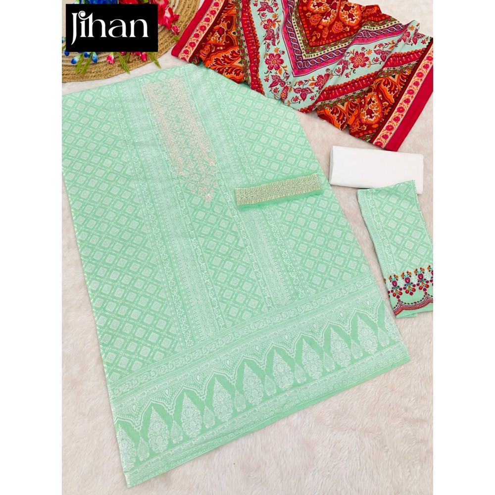 SAIRA LUXURY LAWN COLLECTION VOL2 JIHAN (Cotton Dupatta)