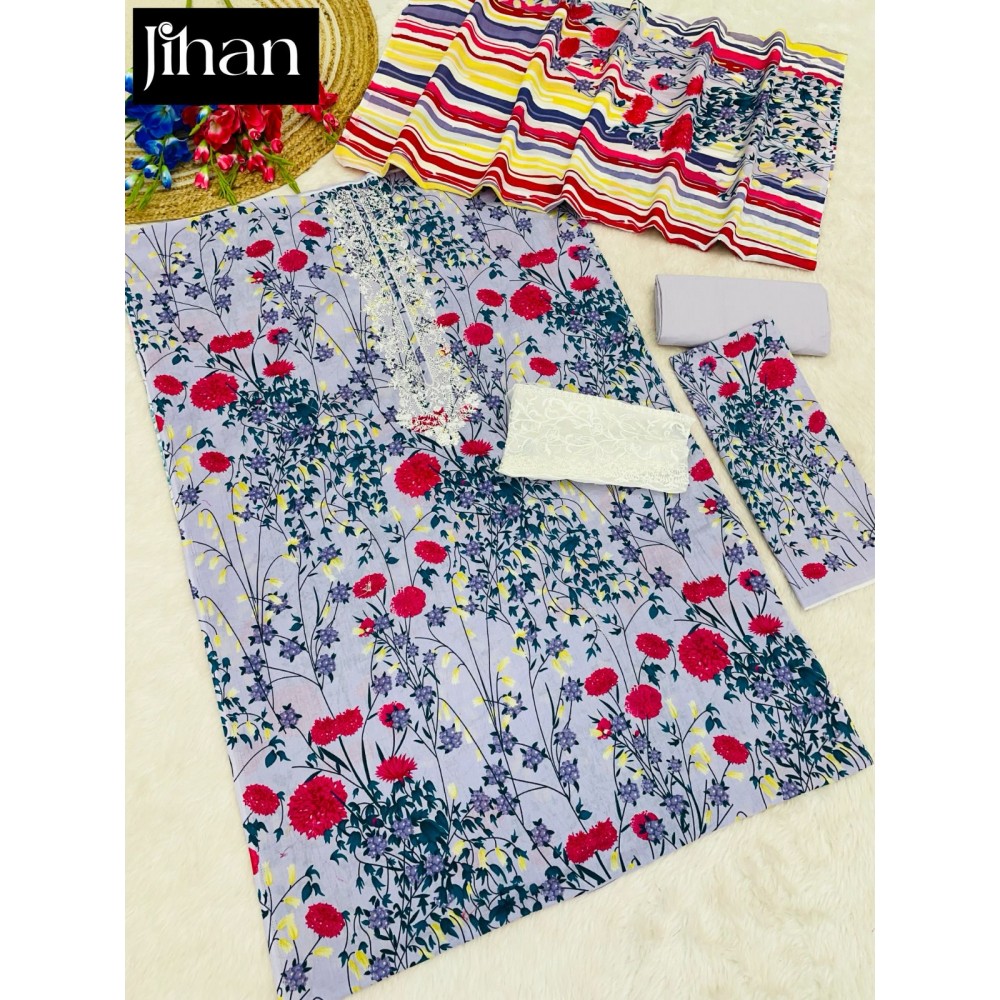 SAIRA LUXURY LAWN COLLECTION VOL2 JIHAN (Cotton Dupatta)