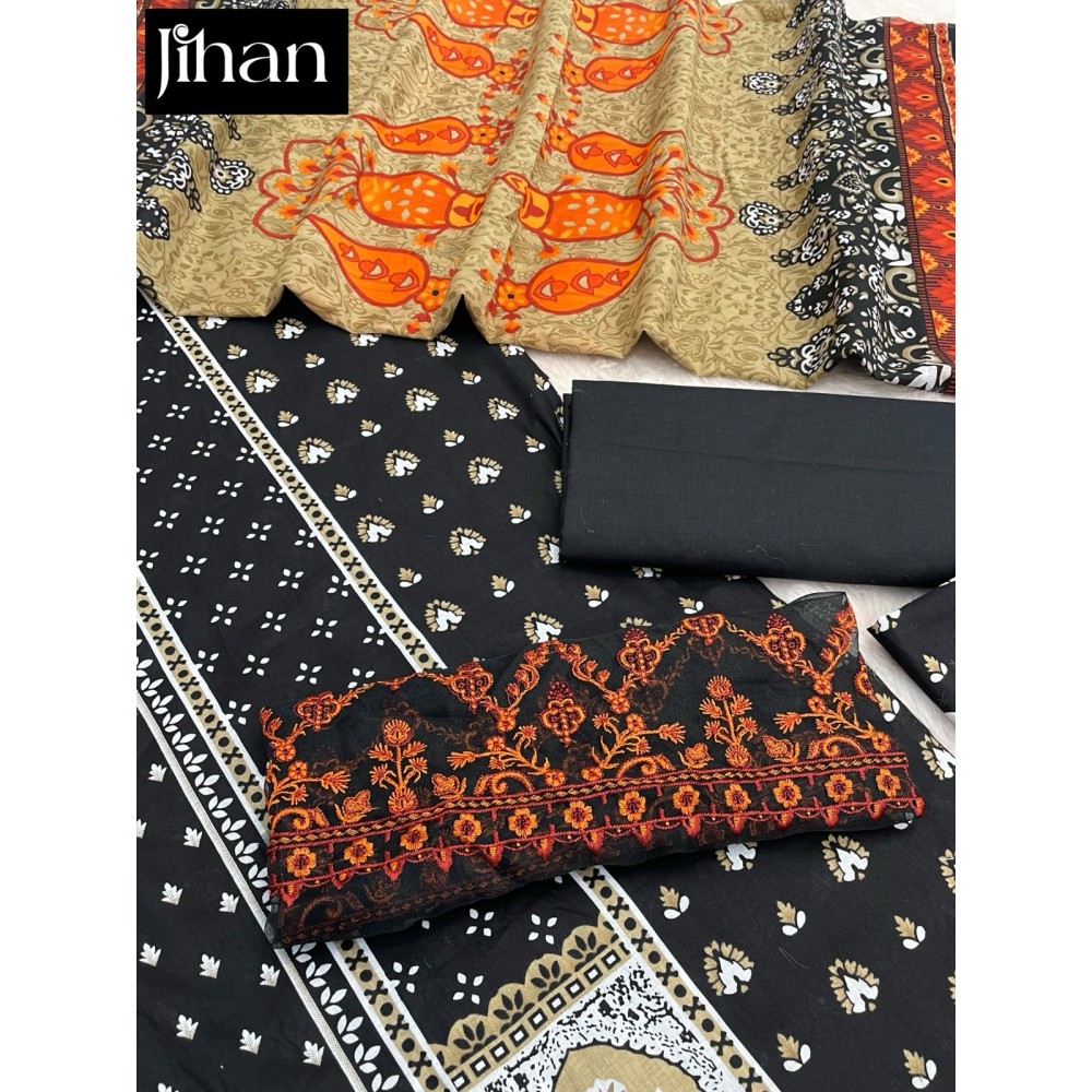 SAIRA LUXURY LAWN COLLECTION VOL2 JIHAN (Cotton Dupatta)