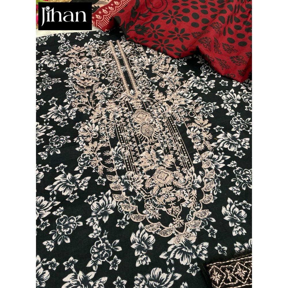 SAIRA LUXURY LAWN COLLECTION VOL2 JIHAN (Chiffon Dupatta)