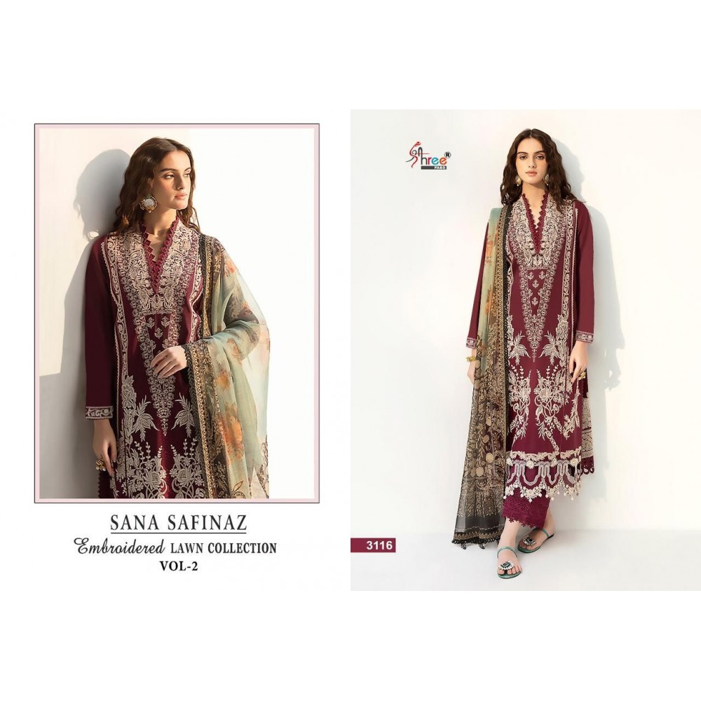 SANA SAFINAZ EMBROIDERED DUPATTA VOL 2 SHREE (Tabby Dupatta)