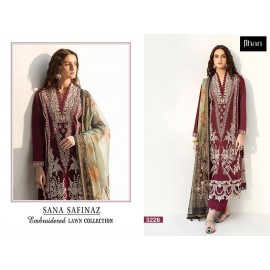 SANA SAFINAZ EMBROIDERED LAWN COLLECTION 3228 AND 3235 JIHAN (Chiffon Dupatta)