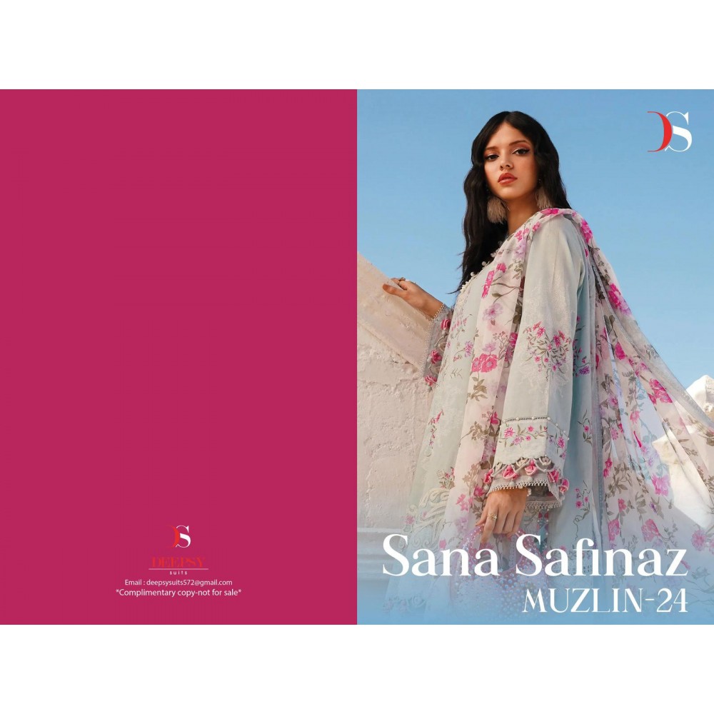 SANA SAFINAZ MUZLIN 24 BY DEEPSY SUITS (Cotton Dupatta)