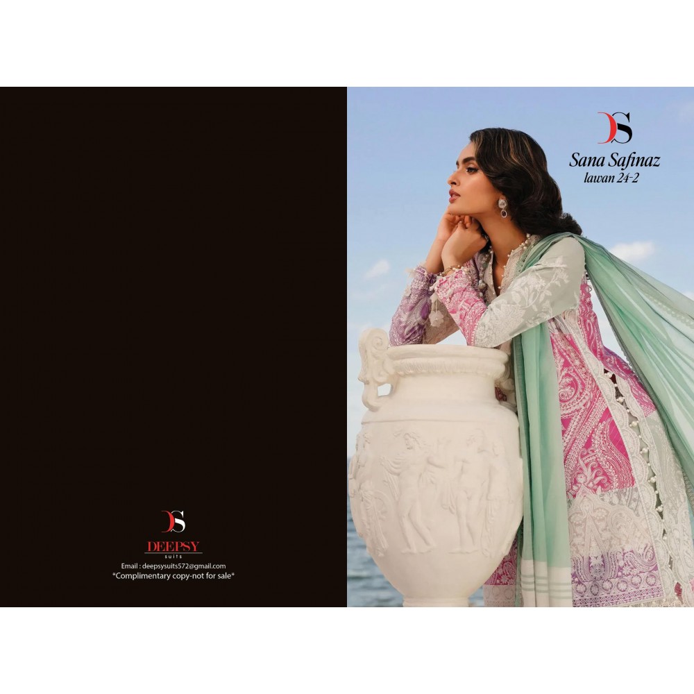 SANA SAFINAZ MUZLIN 24-2 BY DEEPSY SUITS (Cotton Dupatta)