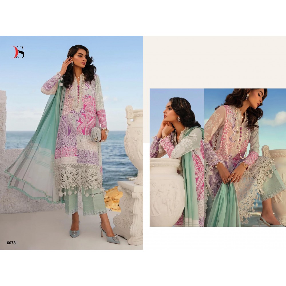 SANA SAFINAZ MUZLIN 24-2 BY DEEPSY SUITS (Chiffon Dupatta)