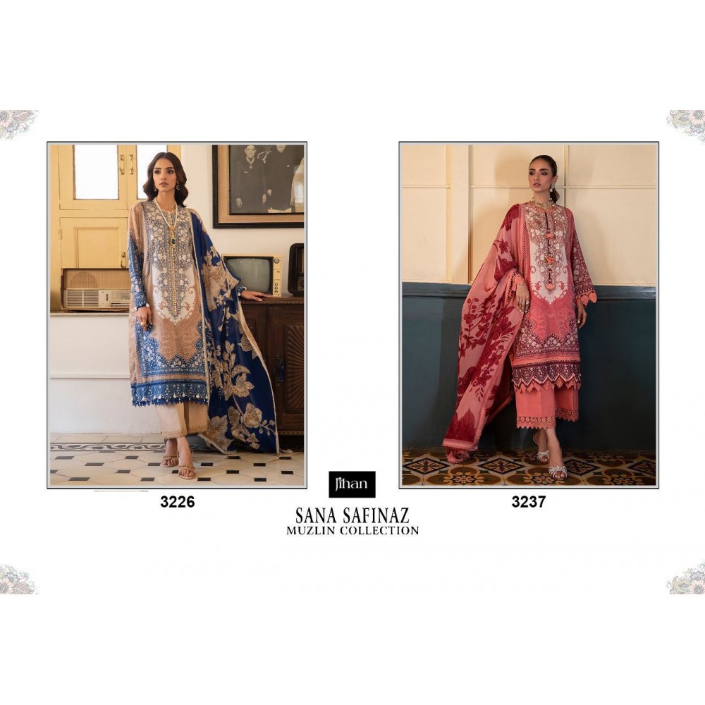 SANA SAFINAZ MUZLIN COLLECTION 3226 AND 3237 JIHAN (Cotton Dupatta)