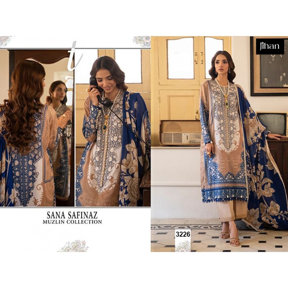 SANA SAFINAZ MUZLIN COLLECTION 3226 AND 3237 JIHAN (Chiffon Dupatta)