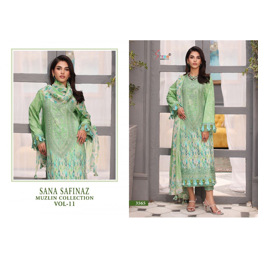 SANA SAFINAZ MUZLIN COLLECTION VOL 11 SHREE (Cotton Dupatta)