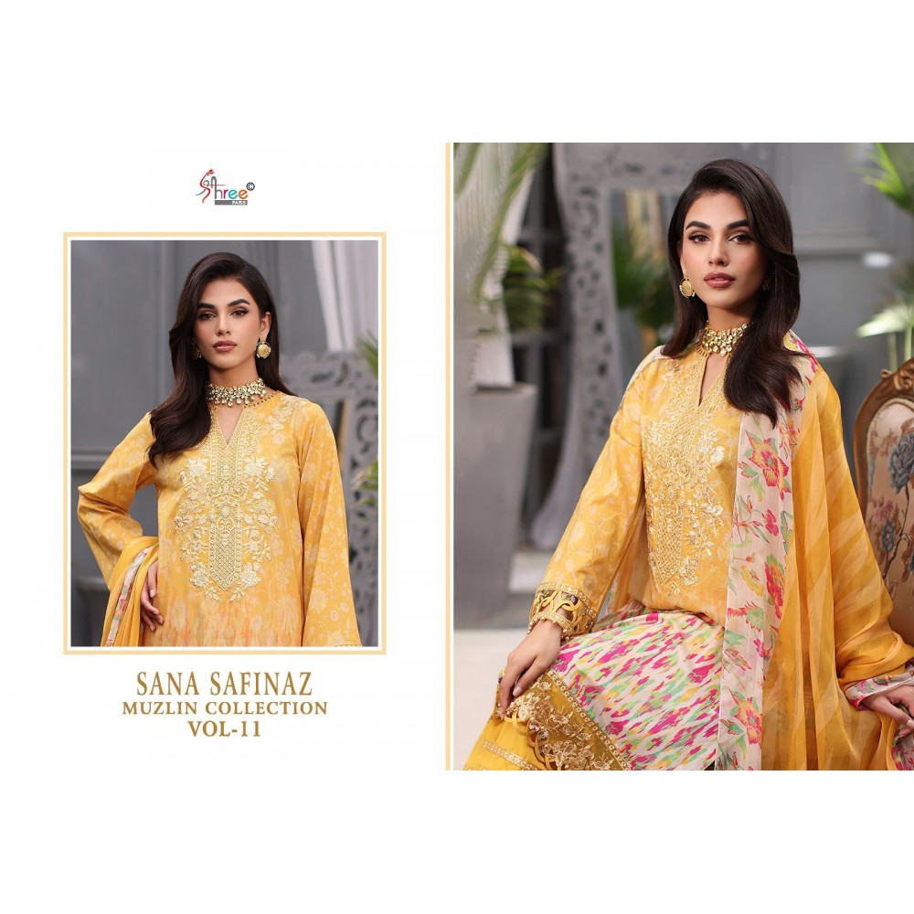 SANA SAFINAZ MUZLIN COLLECTION VOL 11 SHREE (Chiffon Dupatta)