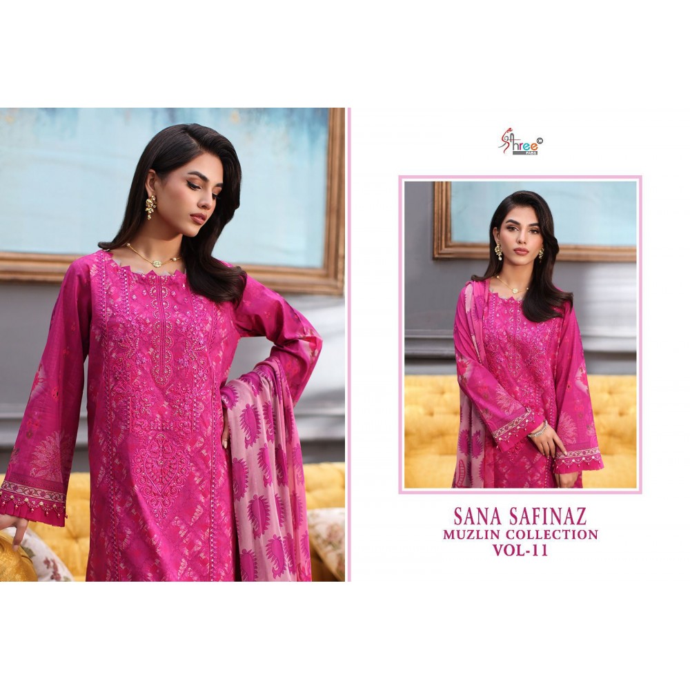 SANA SAFINAZ MUZLIN COLLECTION VOL 11 SHREE (Chiffon Dupatta)