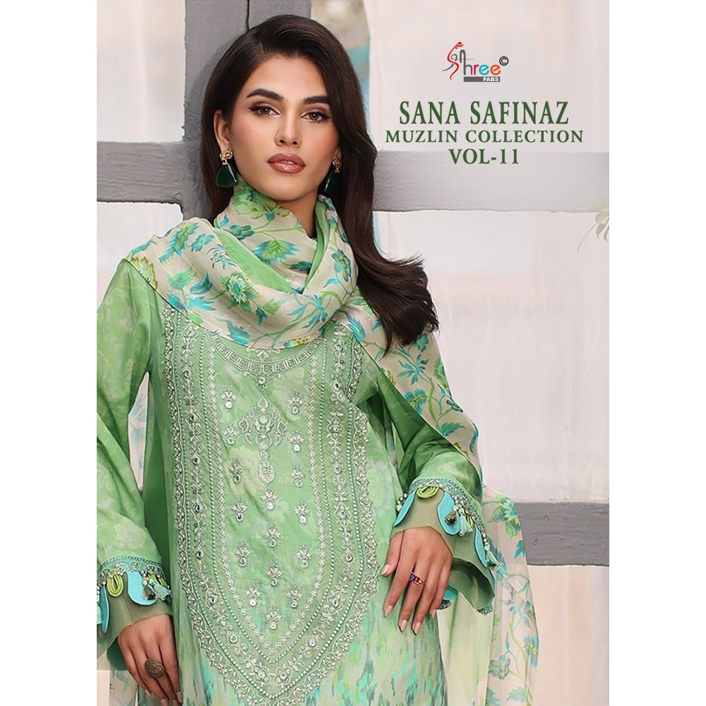 SANA SAFINAZ MUZLIN COLLECTION VOL 11 SHREE (Cotton Dupatta)