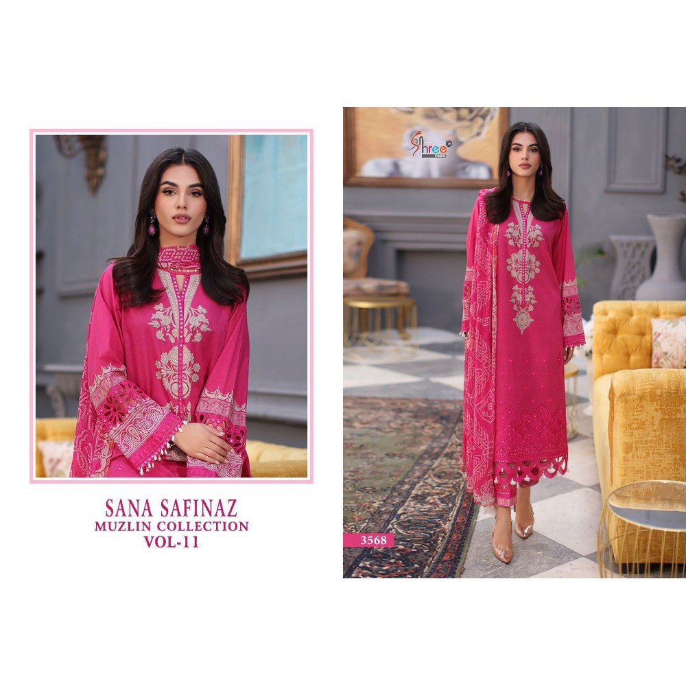 SANA SAFINAZ MUZLIN COLLECTION VOL 11 SHREE (Cotton Dupatta)