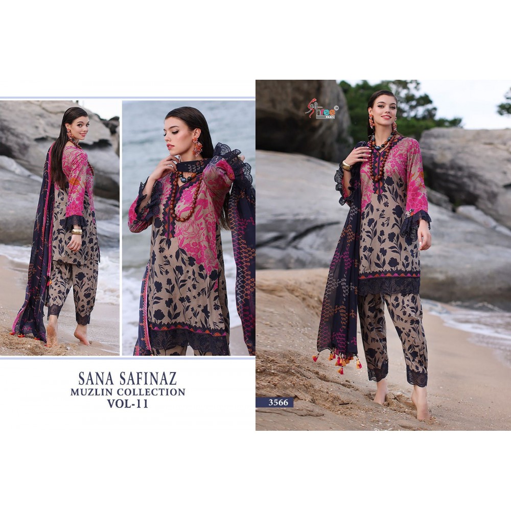 SANA SAFINAZ MUZLIN COLLECTION VOL 11 SHREE (Cotton Dupatta)