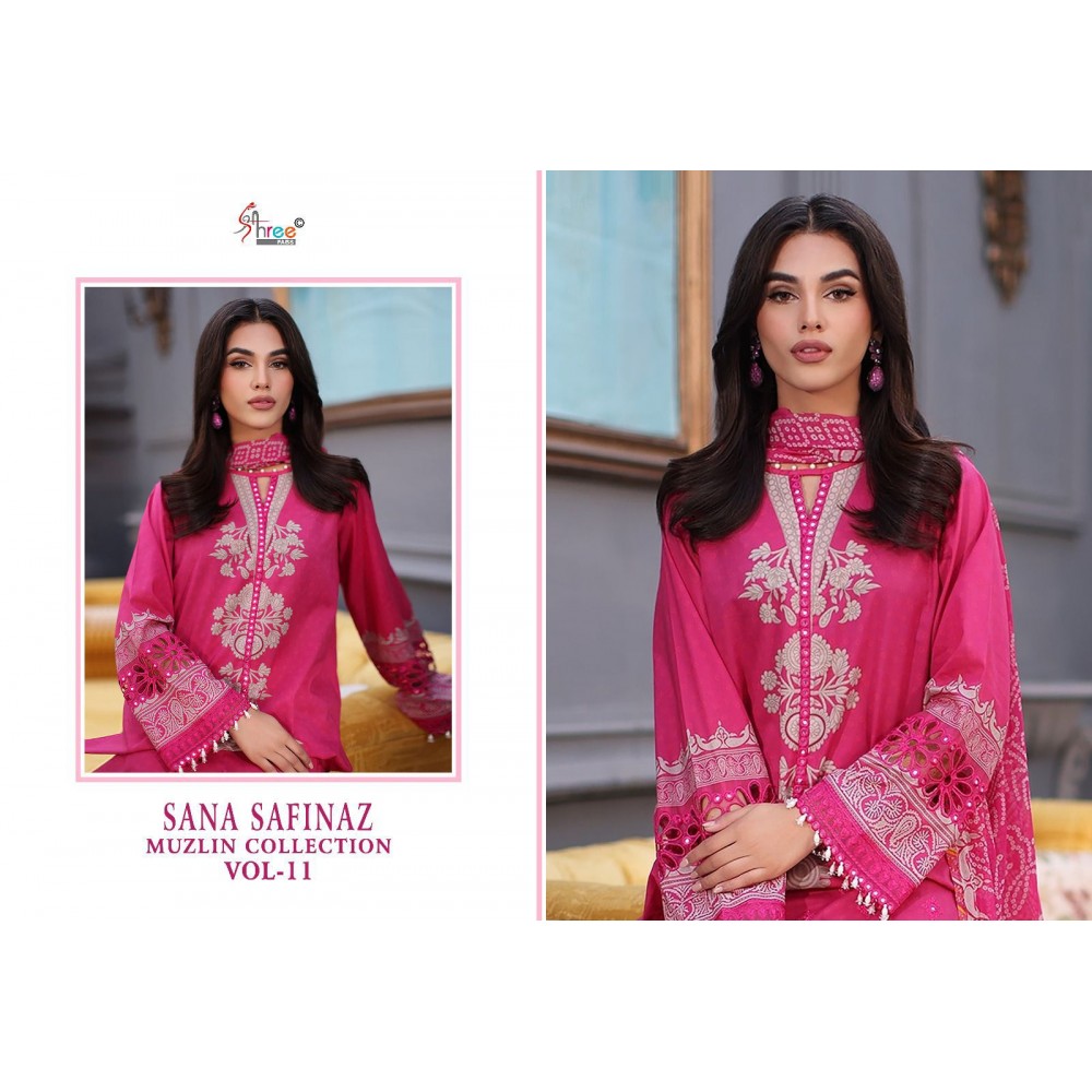 SANA SAFINAZ MUZLIN COLLECTION VOL 11 SHREE (Chiffon Dupatta)