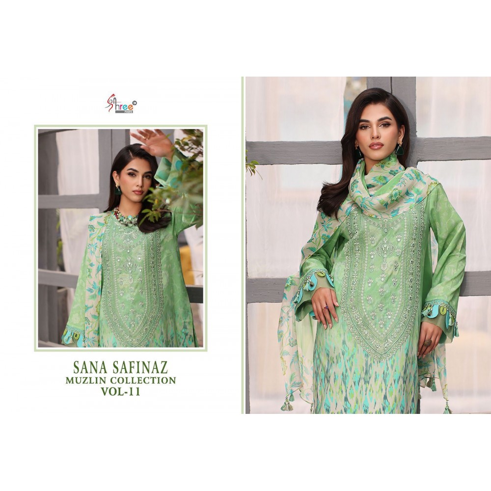 SANA SAFINAZ MUZLIN COLLECTION VOL 11 SHREE (Chiffon Dupatta)