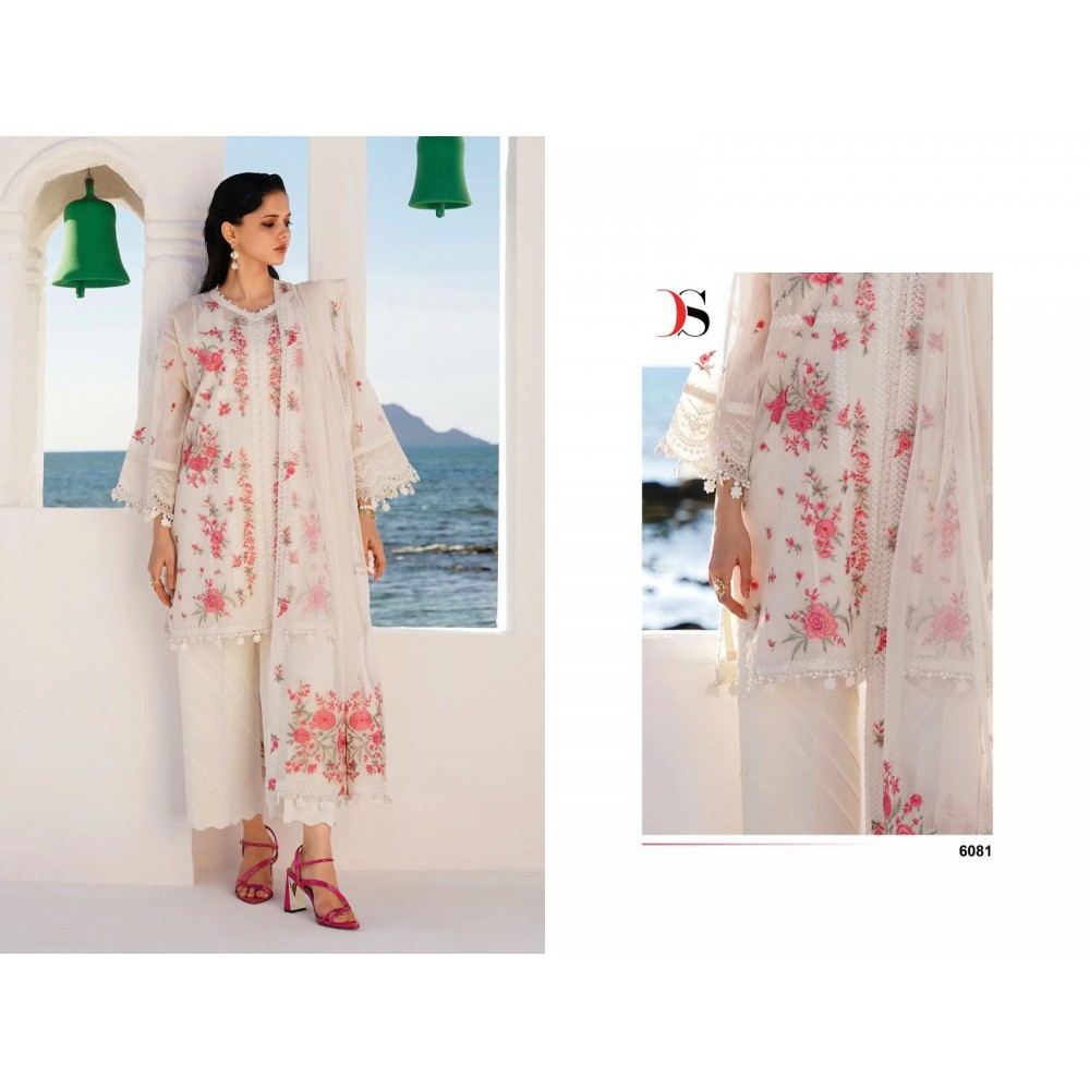 SANA SAFINAZ MUZLIN EMBROIDERED 24 R DEEPSY SUITS