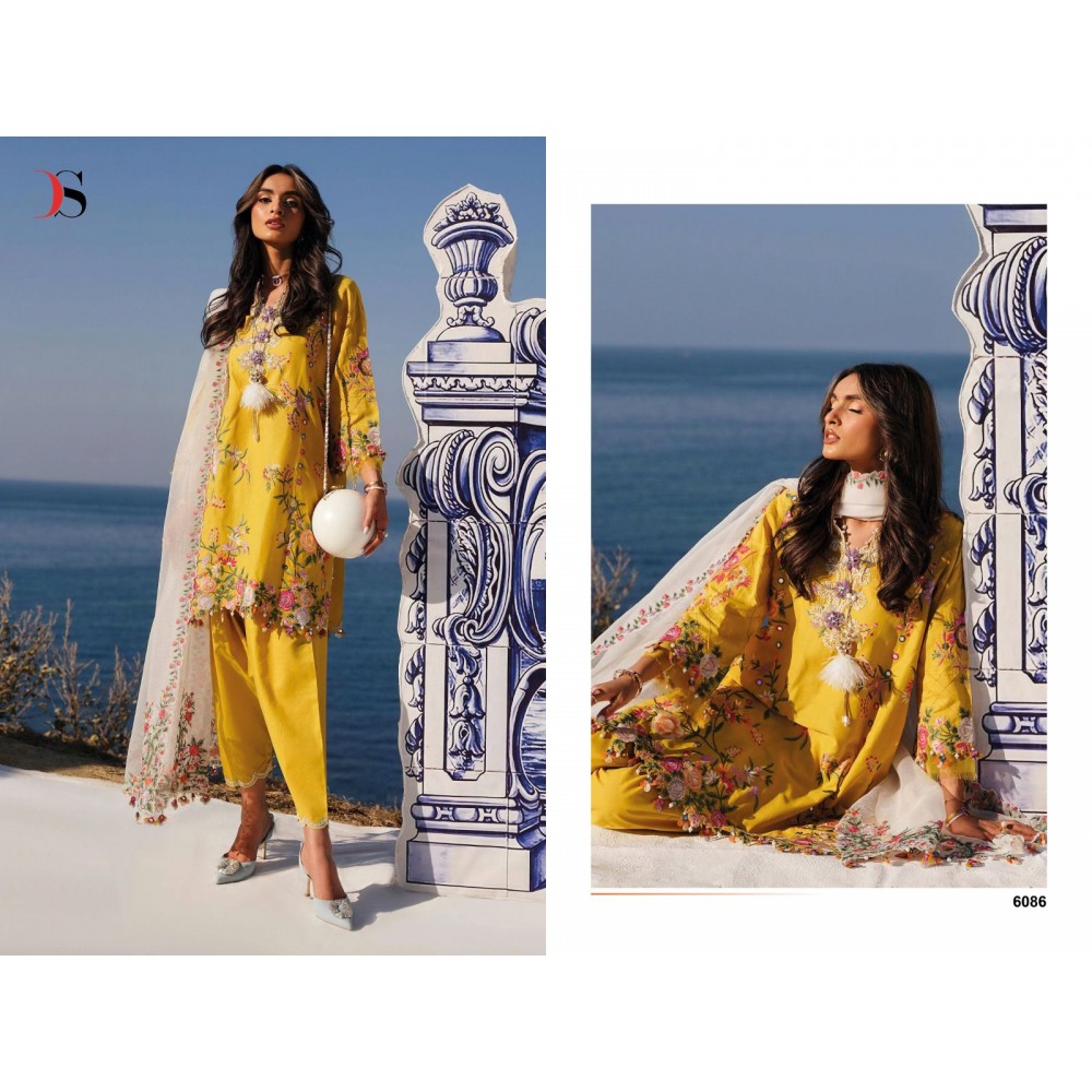 SANA SAFINAZ MUZLIN EMBROIDERED 24 DEEPSY SUITS