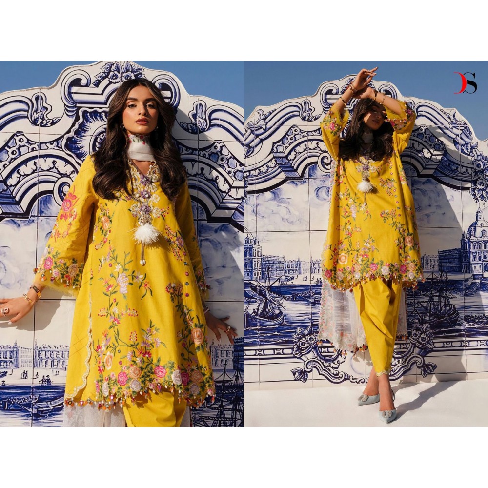 SANA SAFINAZ MUZLIN EMBROIDERED 24 DEEPSY SUITS