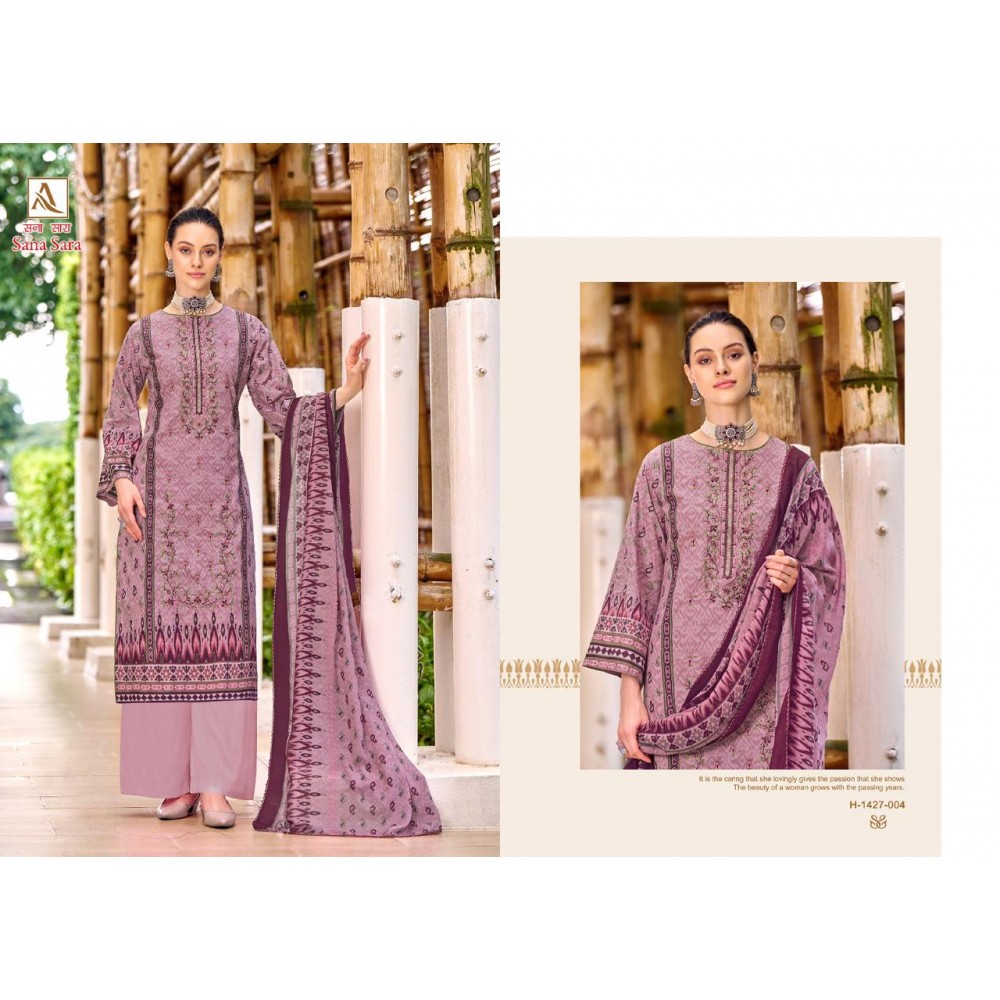 SANA SARA ALOK SUITS (Cotton Dupatta)