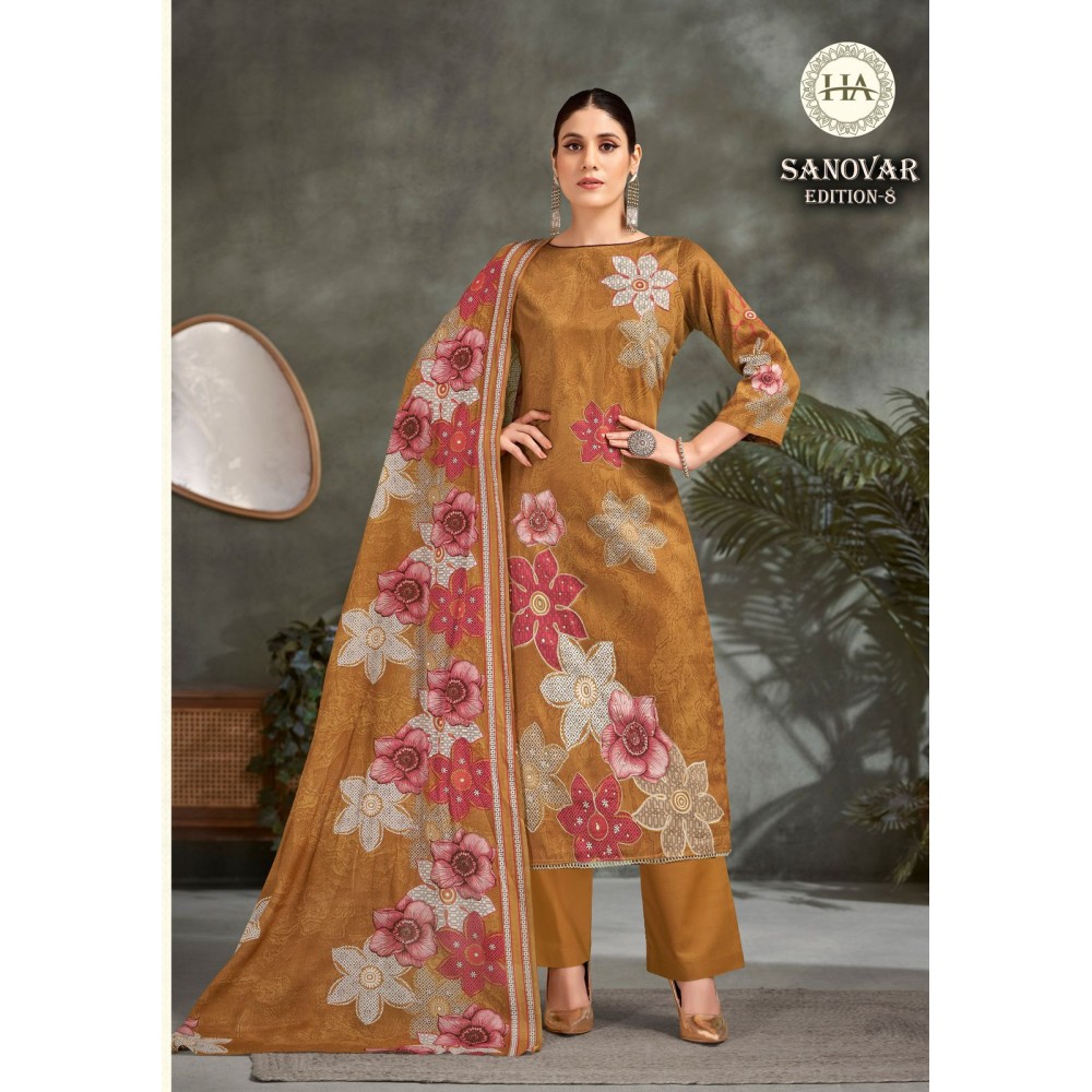 SANOVAR 8 ALOK SUITS (Cotton Dupatta)